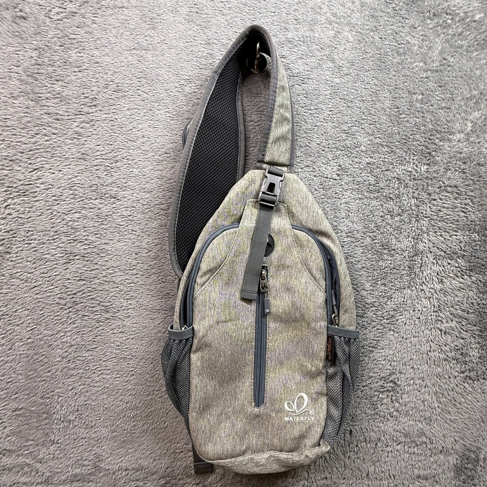 Waterfly Urban Elite 2.0 UltraLight Crossbody Bag Gray Beige Outdoor Hiking